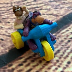 Vintage 1994 The Flintstones Movie Dino & Pebbles Car McDonald's Toy